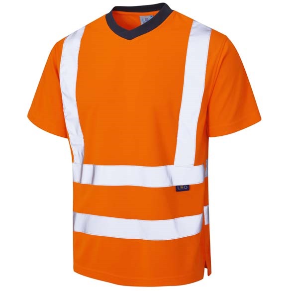 LEO WORKWEAR BRAUNTON ISO 20471 Cl 2 Coolviz T-Shirt