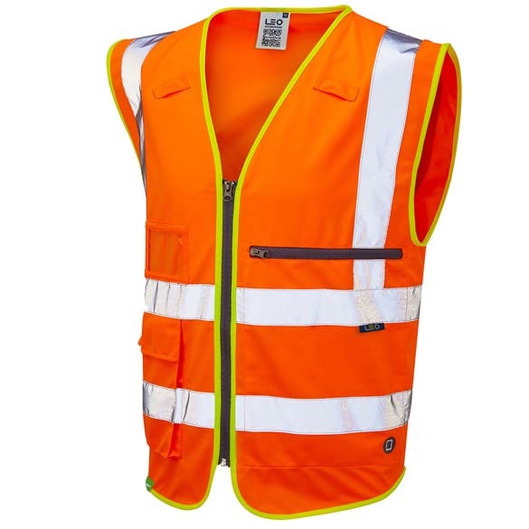 FORELAND ISO 20471 Cl 2 Superior Waistcoat with Tablet Pocket