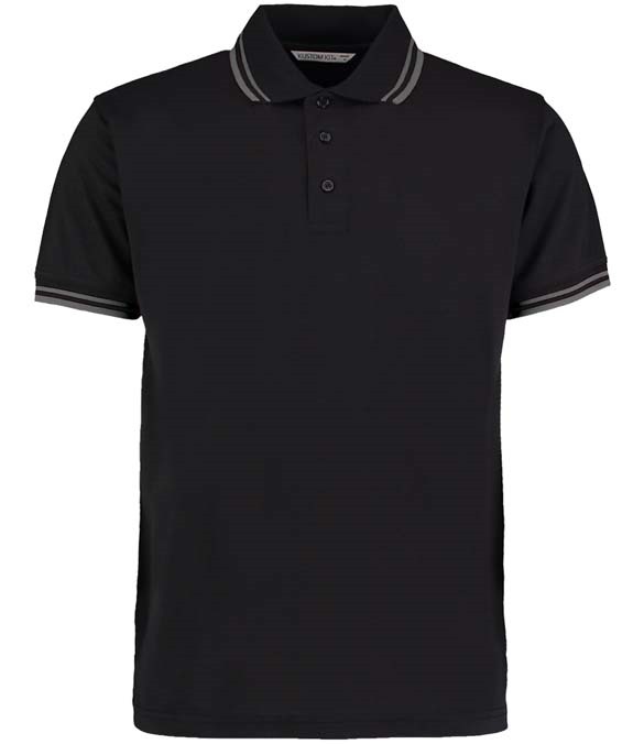 Kustom Kit Contrast Tipped Poly/Cotton Piqu&#233; Polo Shirt