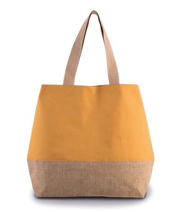 Kimood Canvas &amp;amp; Jute Shopper