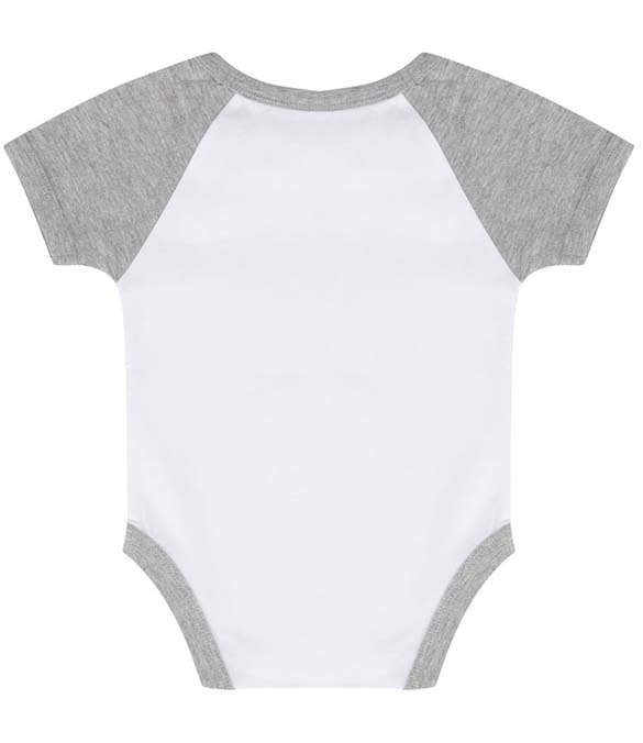 Larkwood Essential Short Sleeve Baby Baseball Bodysuit