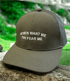 Women Want Me, Fish Fear Me – Organic Cotton Trucker Cap